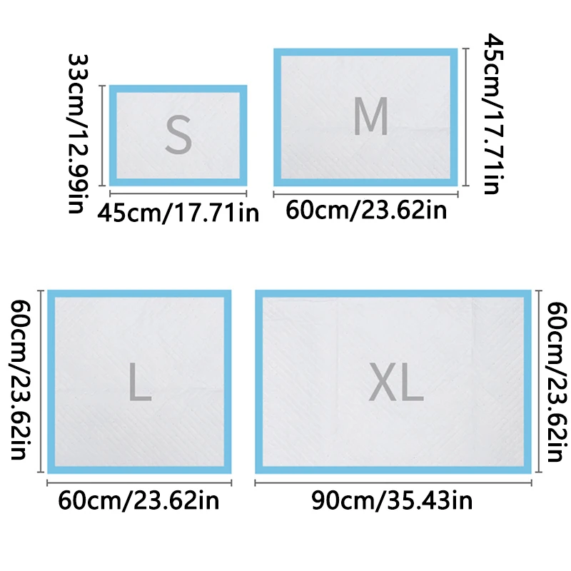 Estera de pañales desechable saludable para gatos, pañales para perros, estera de jaula, pañal súper absorbente para mascotas, almohadillas para orinar para entrenamiento de perros, suministros para mascotas