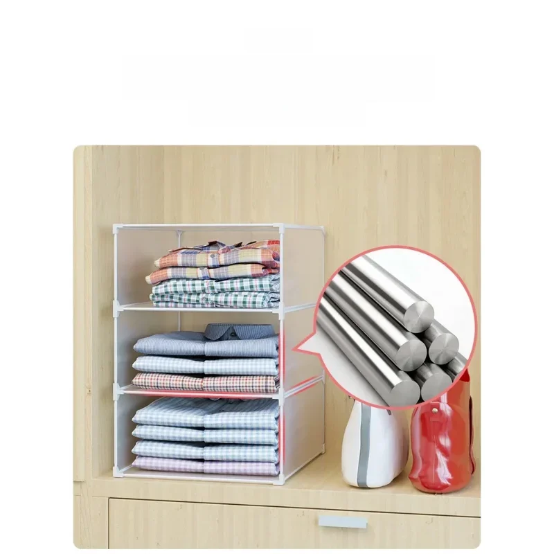 Garderobeopbevaring lagdelt skillevæg husholdningsgarderobe organisering opbevaring artefaktfri kombination pladsbesparende støvtæt opbevaring ...