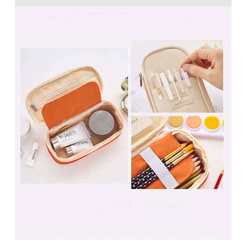 Macaron color matching color changeable large capacity pencil case