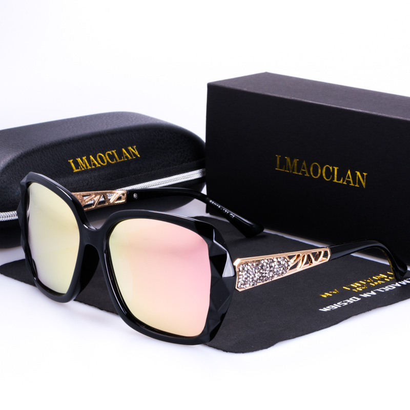 Luxury Brand HD Polarized Sunglasses Women Ladies Oversized Square Gradient Sun Glasses Female Eyewear Oculos UV400: New C03
