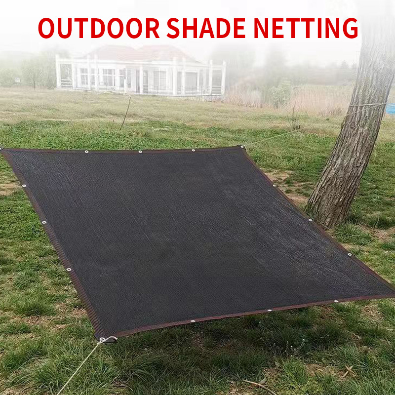 Verdickt 12-Stift 90% schattierung Bewertung Anti-uv HDPE schwarz schattierung Netz außen Pergola Auto Garage regen schuppen Schattierung Netz