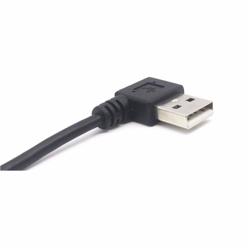 Right Angle Micro USB Cable, 25 CM, USB 2.0 Male to Micro B USB 5 Pin Male, Sync Charging and Data Transferring Cable