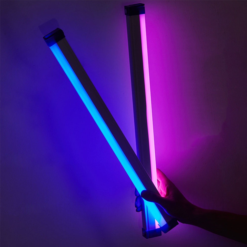 Kleurrijk buislicht RGB-licht 17 cm / 32 cm USB-licht Nachtlampje paars Blauw licht Stok Kamerlamp Handheld hangend invullicht Foto