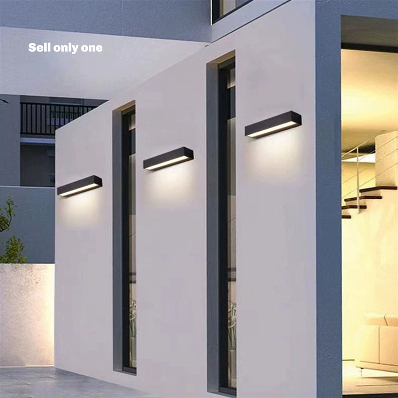 RALCA-buiten waterdichte IP65 wandlamp 12W LED wandlamp moderne binnen/buiten aluminium wandlamp 220V