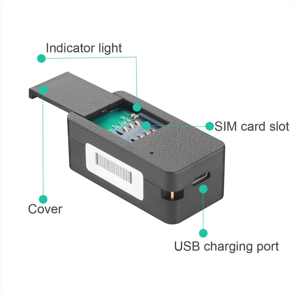 LMHOME-Mini moniteur GPS Anti-vol Portable | En temps réel, avec batterie de 800mAh, enregistrement géo-clôture, atout de voiture, pour enfants