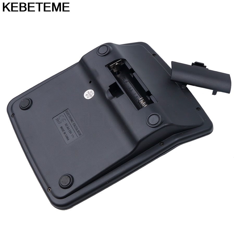 1pc Solar Calculator Office Battery or Solar 2 in 1 Powered Electronic Calculator 12 Digits Office Calculator Commercial Tool