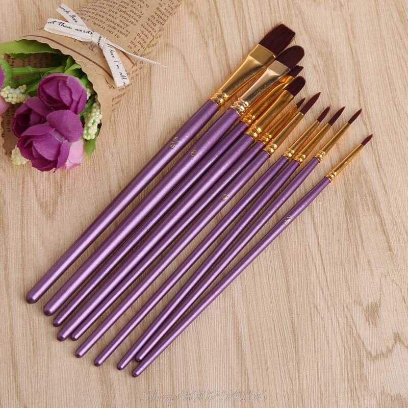 Tough-1 4 Piece Printed Brush Package-Purple Flower