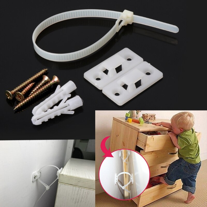 Bescherming voor Platte TV en Meubels Muur Band Multifunction Lock Kinderen Veiligheid Anti-Tip Bandjes Lock