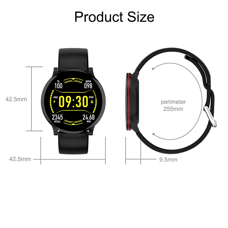 Montre intelligente ronde femmes hommes Smartwatch pour Android IOS électronique horloge intelligente Wach Fitness Tracker nouvelle montre-bracelet intelligente