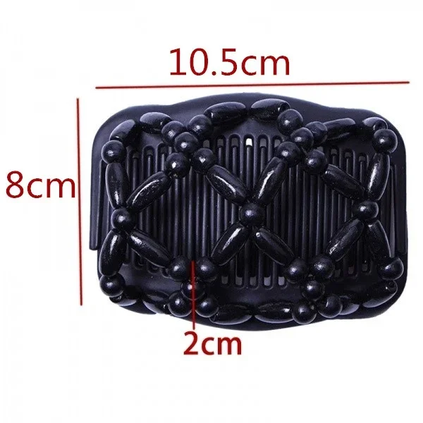 Peine de doble hilera con cuentas Delysia King