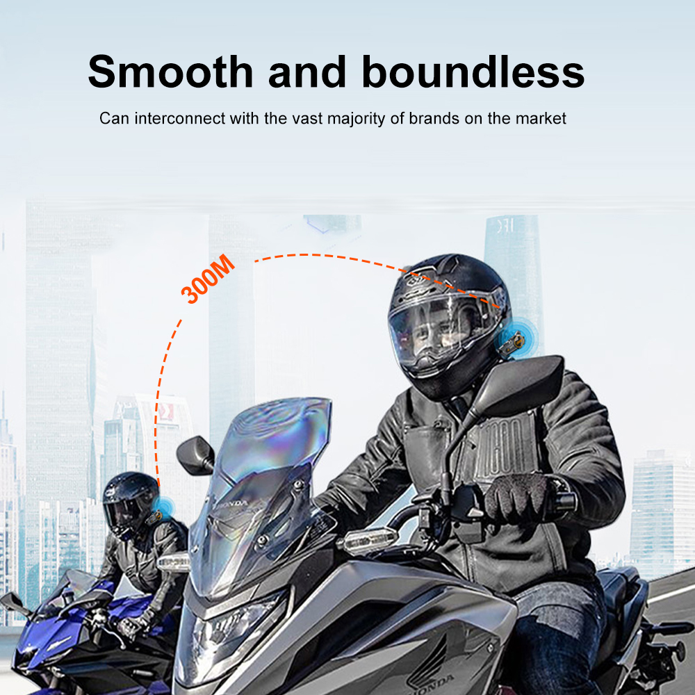 Motorrad kabellos Helm Gegensprechanlage Headset Stereo Bluetooth 5,3 Freis prec heinrich tung ipx67 wasserdicht 1100ma 1000h lange bereithalten