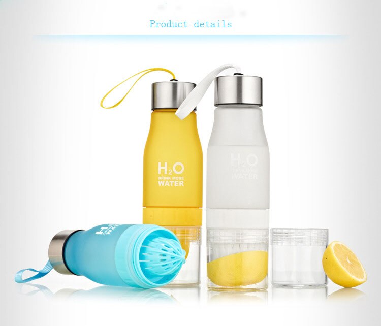 650ml Infuser Wasser Flasche Kunststoff Obst Infusion freundlicher Trinken draussen Sport Flasche Saft Zitrone Tragbare Wasserkocher