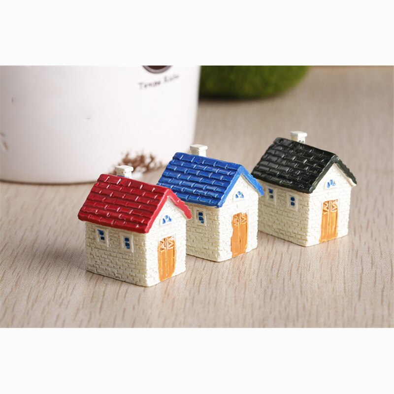 Zocdou søde hus bygning sommerhus værelse lille statue boligindretning tilbehør miniature børn legetøj dekor håndværk figurer