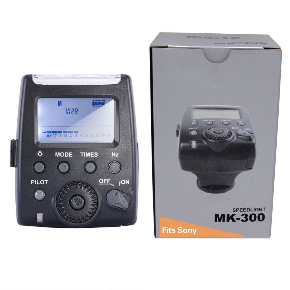 Meike MK-300S 32GN LCD TTL Flash Speedlite Pour Appareil Photo Sony A7 A200 A300 A6000 A57 A77 A99 NEX-3 NEX-5 NEX-6 NEX-7