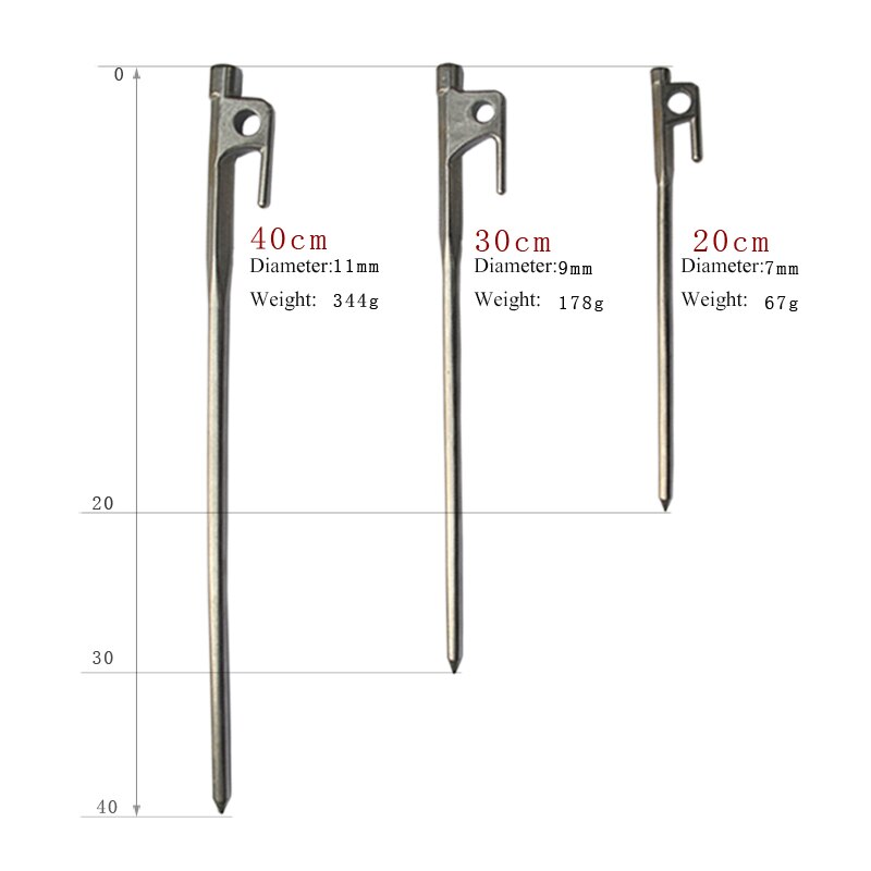 ShineTrip Camping heringe 304 edelstahl heringe zelt Zubehör 20cm,30cm,40cm geeignet für große zelt und sunshelter