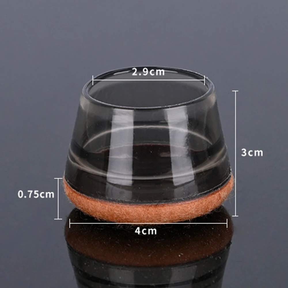 1/36 stücke Silikon Stuhl Bein Abdeckung Boden Kratzer Protektoren Filz Pad Stille Anti Unterhose Möbel Tisch Beine Kappen Hause Hardware-: M / Elfenbein