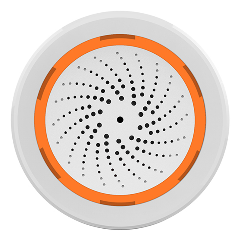smart tuya trådløs sirene alarm lyd lys sensor batteri bygget -i 3 i 1 zigbee sensor temperatur fuktighets alarm sirener