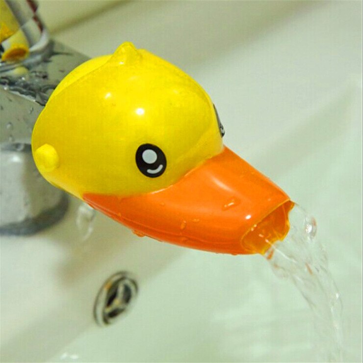 Kraan Extender Sink Handvat Uitbreiding Peuter Kid Badkamer Kinderen Hand Wassen Plastic Dolfijn Eend Olifant 10Cm X 8.2Cm: 2