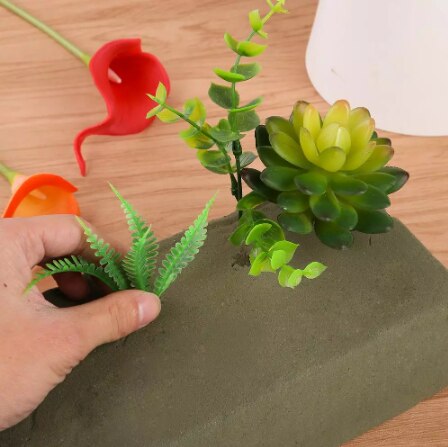 Z pianki robić kwiatów blok cegieł stojak na kwiaty ślubne sztuczny uchwyt dla nowożeńców róż z pianki kwiaty piankowe dekoracje robić domu kwiaciarnia pakowanie