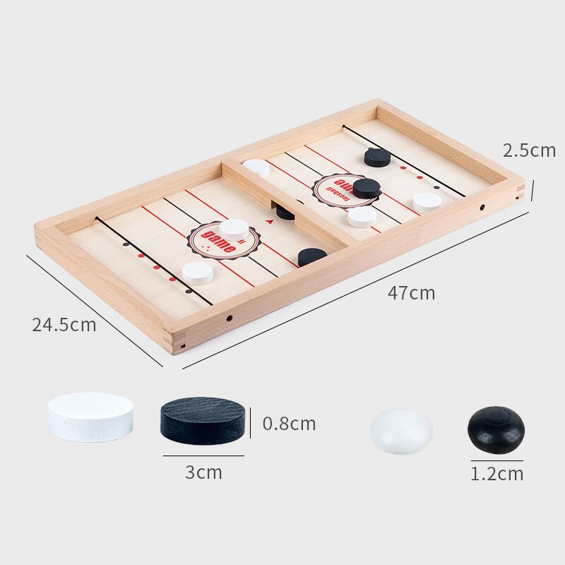 Foosball Winner Fast Sling Puck Game Table Ice Hockey Gobang Chess Wood Two-Sided Gomoku Board Games For Family Adults Children