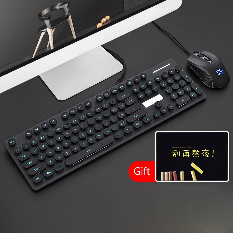 USB Wired Gaming Backlit Keyboard Mouse Combo Ergonomics Keyboard Optical Mouse For Macbook Lenovo Dell HP Asus Laptop Computer