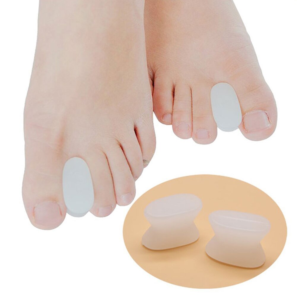 1Pair Gel Toe Separator Foot Care Tool Silicone Big Toe Bunion Straightener Valgus Hallux Bunion Protector Corrector Alignment