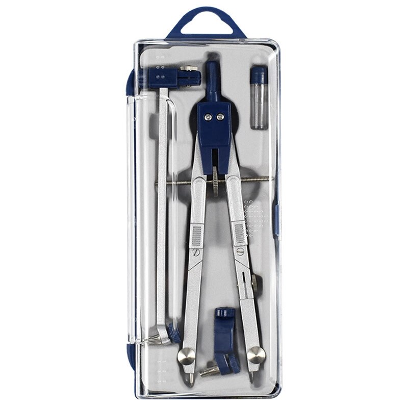 4Pcs Geometrie Set Metalen Kompas Geometrie Precision Tool Voor Student, Cirkel Tekening Tool En Architectuur Opstellen Kits: Default Title