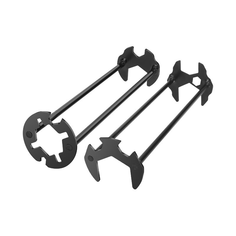 Llave para grifo de lavabo ajustable, herramienta de fontanero de 4 mandíbulas, instalador hexagonal debajo del fregadero, acero al cromo vanadio, baño, cocina, plomería