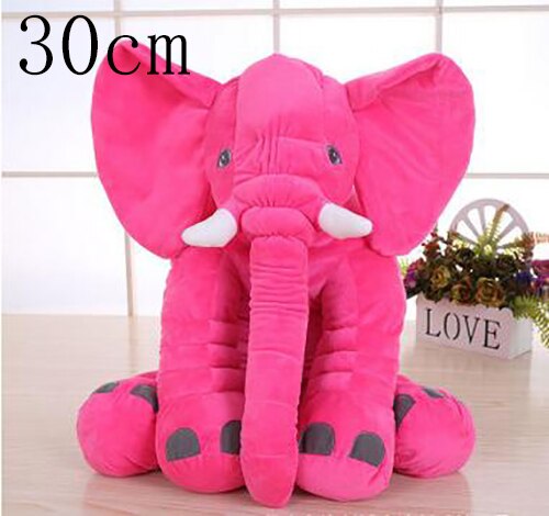 60cm pillow baby elephant shaped baby kids toy pillow head protection sleep cushion infant newborn child elephant photo bag: red 30cm