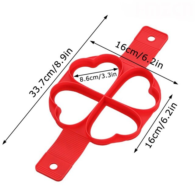 Moldes de silicona antiadherentes para hacer tortitas, para hornear en la cocina, con tapa, CF-226: 4