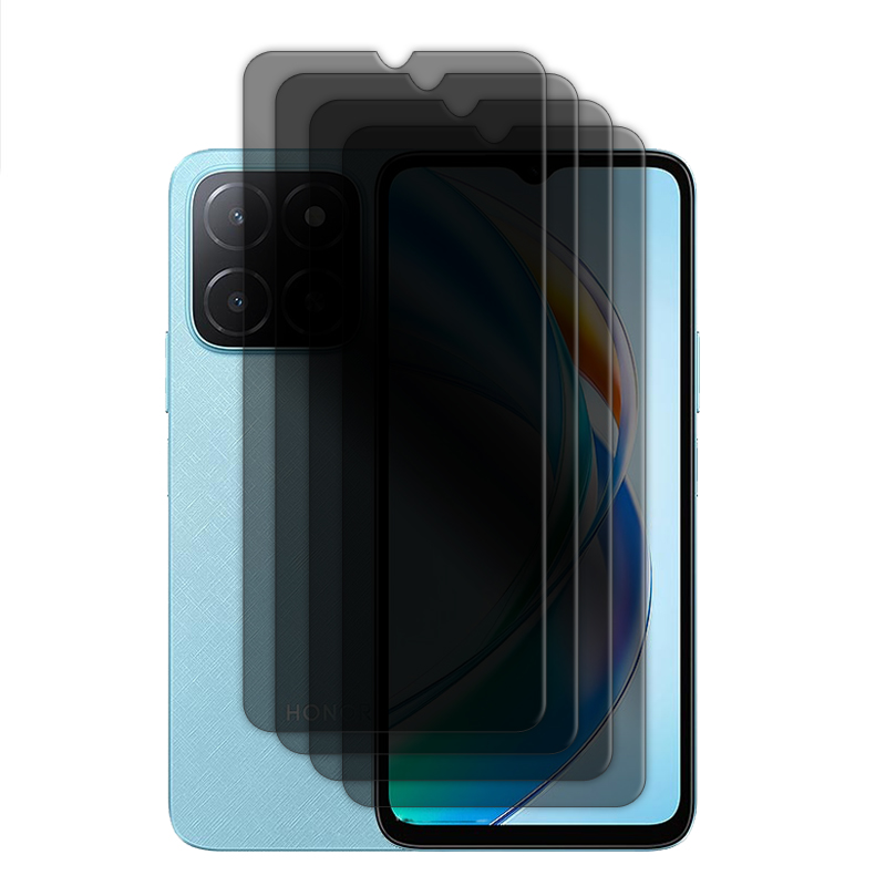 Para Honor X5b Plus vidrio para Honor X5b vidrio templado 6,56 pulgadas Protector de pantalla de privacidad antiespía para Honor X5b Plus película de lente: Azul marino /  Opción2