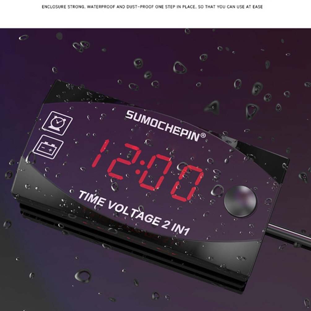 Digital Voltmeter Kalibrieren Lesen LED-anzeige Spannung Meter Spannung Tafel Meter Elektromobil Motorrad Auto