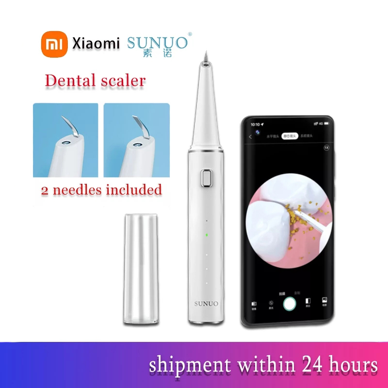 Xiaomi-limpiador Dental ultrasónico T12 Pro, removedor inteligente de sarro y cálculo Dental, endoscopio HD de 500W, con aplicación