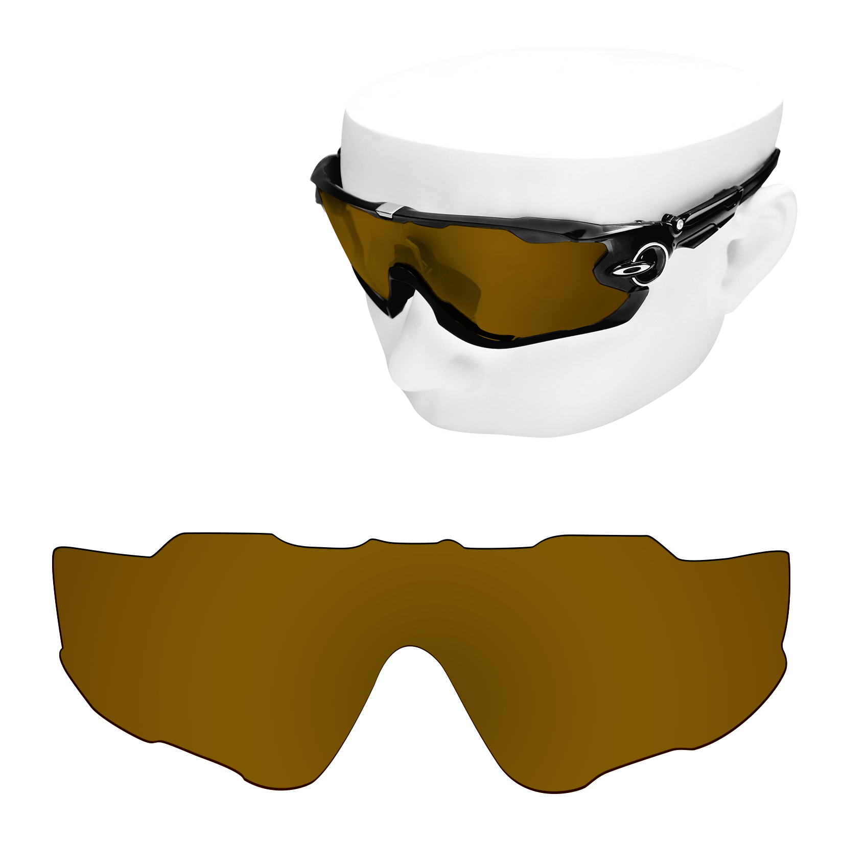 Reemplazos de lentes polarizadas OOWLIT para gafas de sol Oakley Jawbreaker OO9290: multicolor (solo lentes)