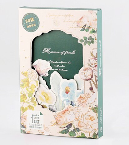 Plant poem paper postcard(1pack=30pieces)