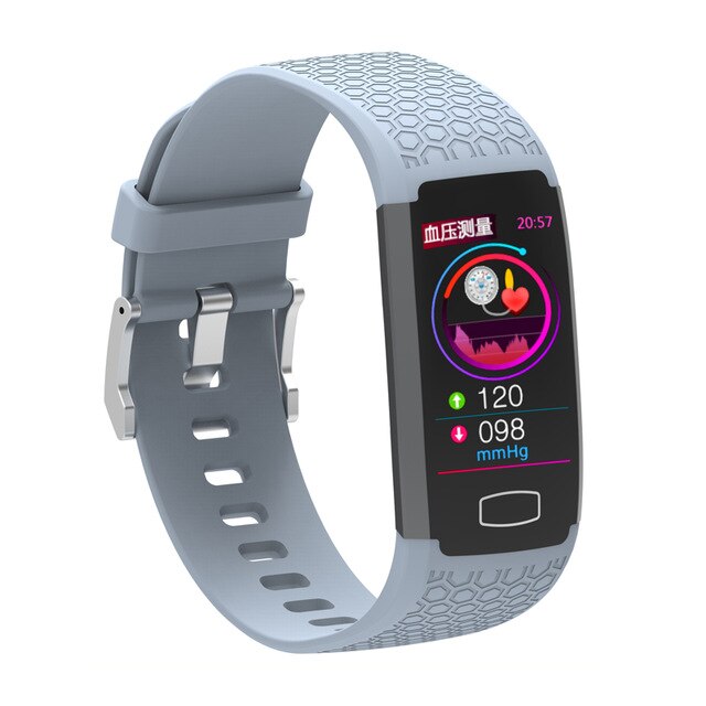 Onemix smart watch herre pulsmåler blodtryk fitness armbånd smart kvinde sportsur ios android counter: Grå