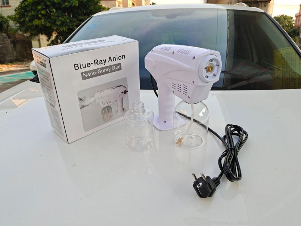 500Ml Elektrische Ulv Sproeier Blauw Licht Draagbare Fogger Machine Haar Nano Stoom Spuitpistolen
