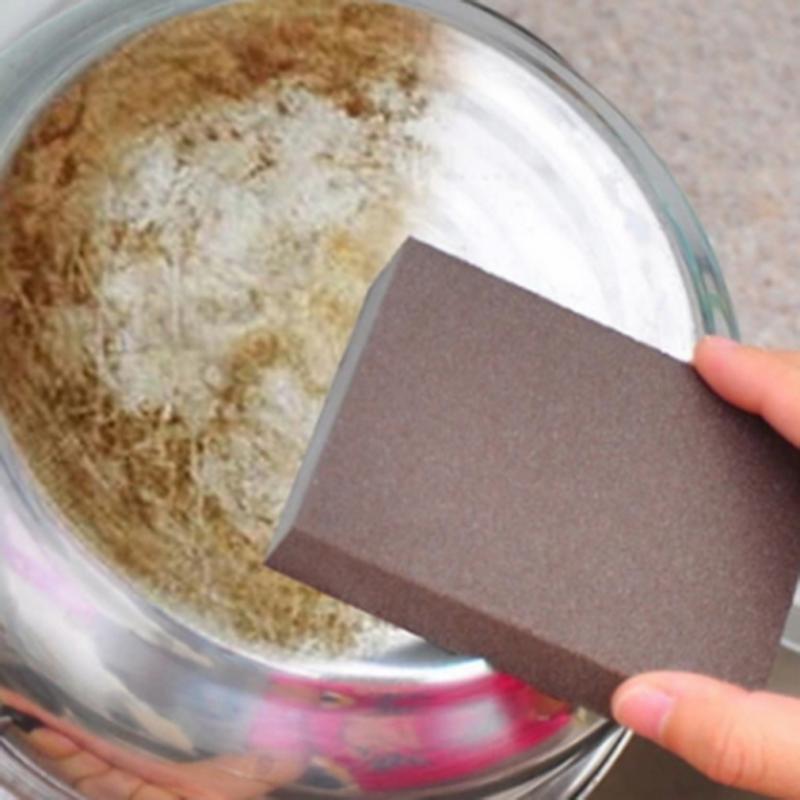 1 pièces 100*70*25mm outil fin Carborundum lavage cuisine nettoyant nettoyage éponge brosse enlever rouille cuisine outil