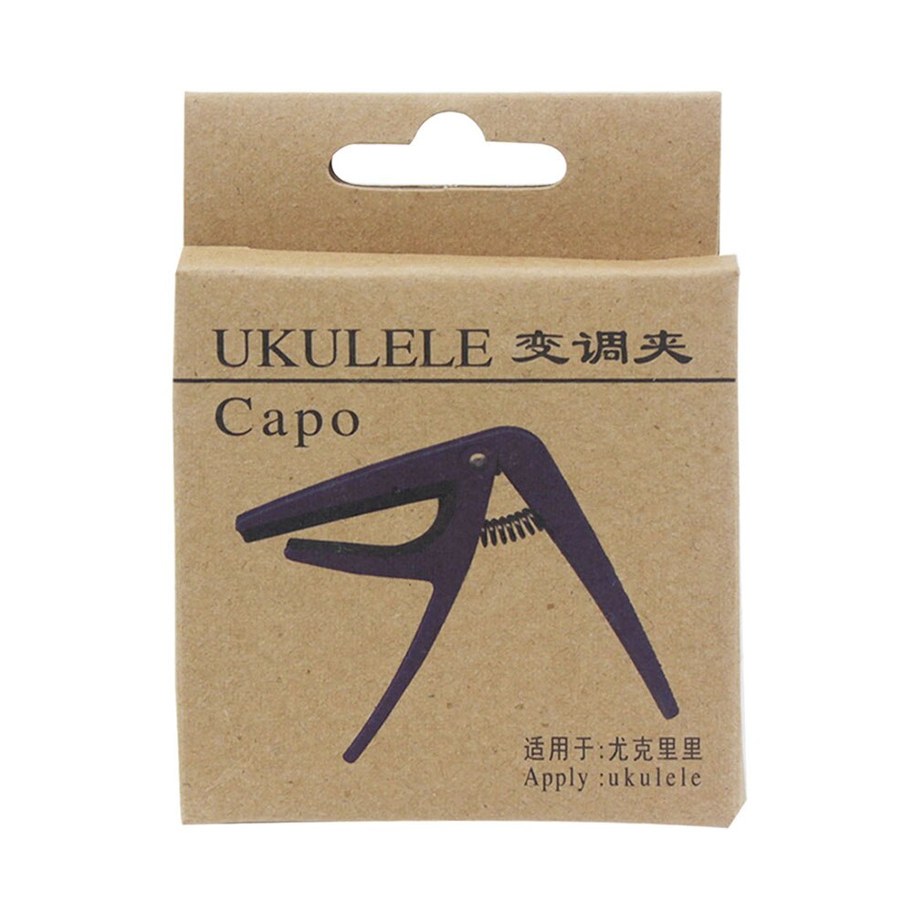 Black Ukulele Capo Change Tuner Musical Instrument Accessories Acoustic 4 Strings Hawaii Guitar Tuning Clamp