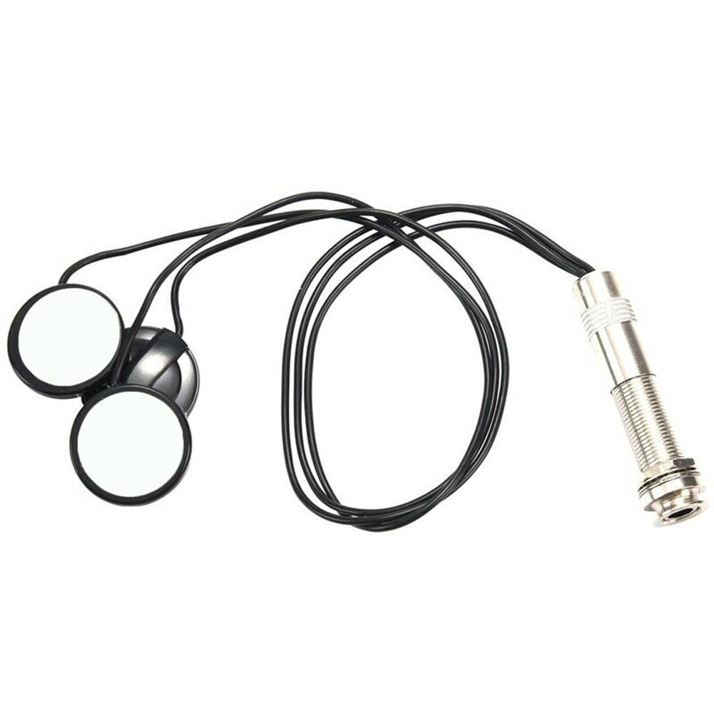 Piezo Contact Microfoon 3 Transducer Pickups Deel Mandoline Ukulele Banjo Viool Pin Met End Jack Voor Kalimba Gitaar A2J2