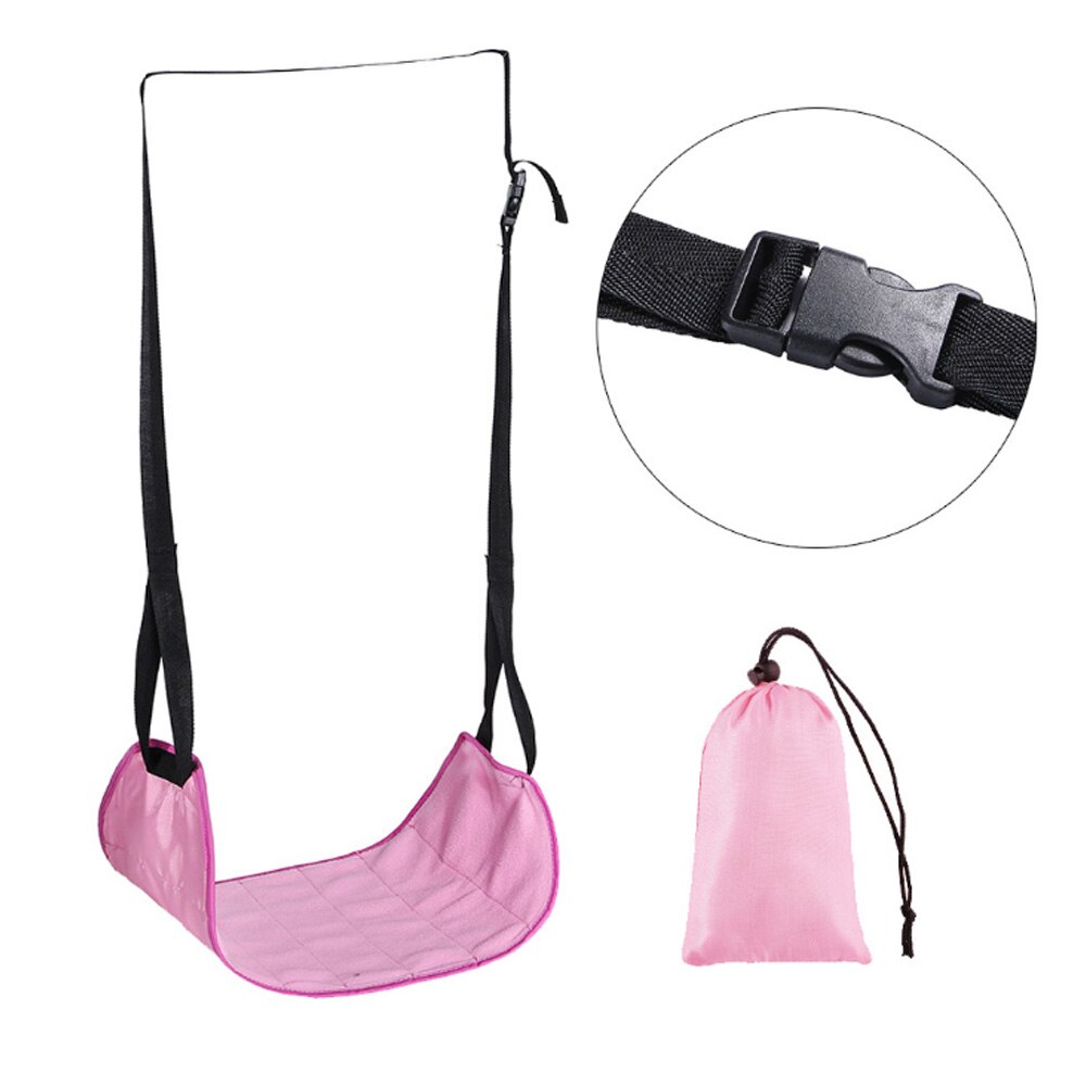 Comfy Hanger Reizen Vliegtuig Voetsteun Hangmat Voet Rusten Hangmat Voor Travel Office Been Hangmat: Roze