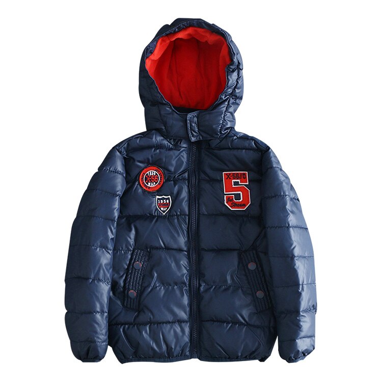 Drenges vinterparkas børn drenge frakke børn overtøj og frakker vindtæt vandtæt baby tøj drenge jakker størrelse 98-116: Størrelse 104 ( 4 år)