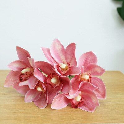 6 heads 23cm orchid bunch table flower: color 2
