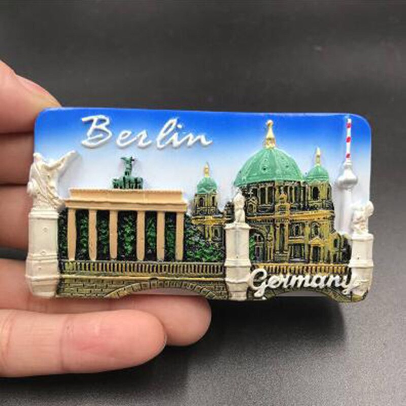 fridge magnet Germany dubai Italy Korea refrigerator paste magnetic 3d Berlin wishing fountain collection Tourist souvenir: berlin