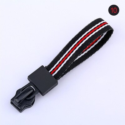 5 sztuk 5 # taśmy suwaki z suwakiem wstążka Zipper Pull odwrotnej instalacji dla niewidoczne Zip torby kurtki Zip głowy DIY szycia: 10