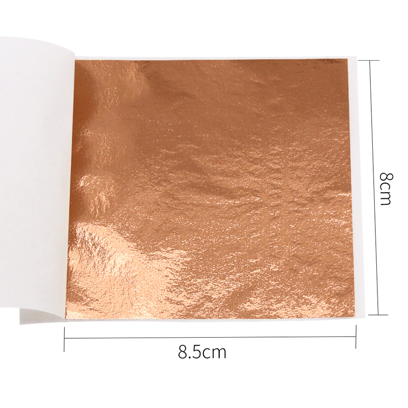 100pcs/10clolors Art Crafts Imitation Gold Sliver Copper Foil - Gilding Metal Leaf Leaves Sheets DIY Crafts Decor Paper: Gold