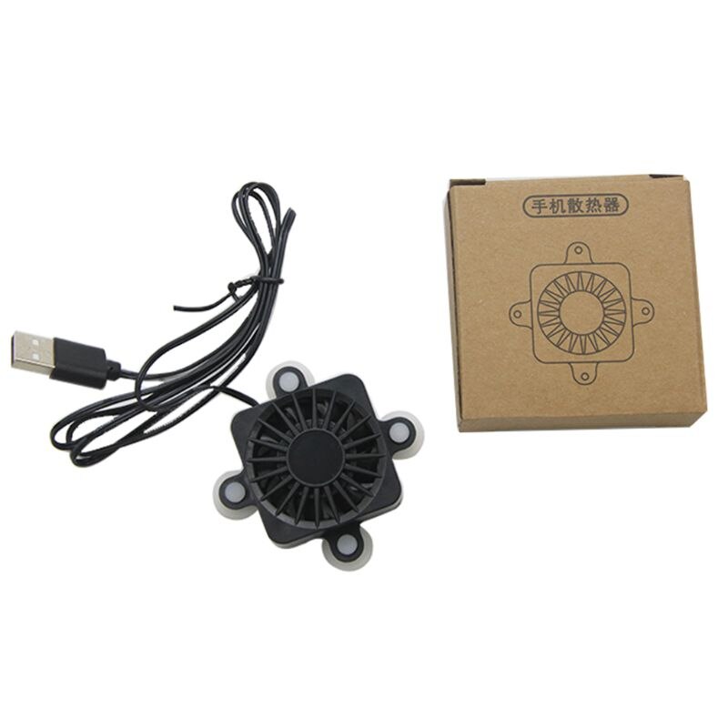 Draagbare Usb Mobiele Telefoon Cooling Pad Cooler Fan Radiator Met 4 Kleine Zuignap Voor Iphone Telefoons