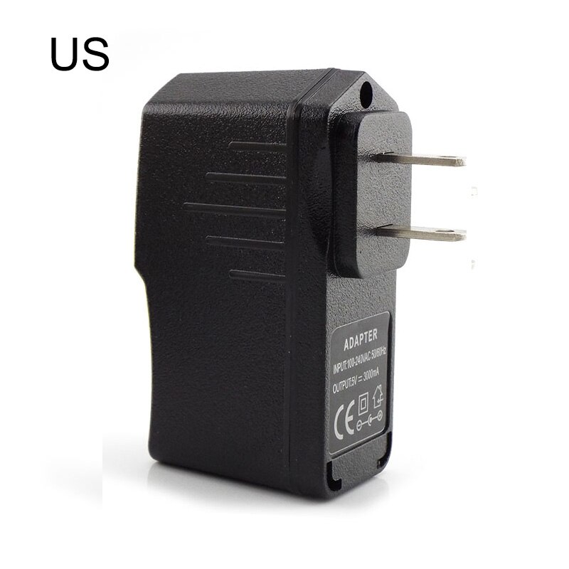 5Pcs 5V 3A Power Adapter Micro Usb Charger Ac Naar Dc Opladen Universele Power Adapter 100V-240V Uitgang
