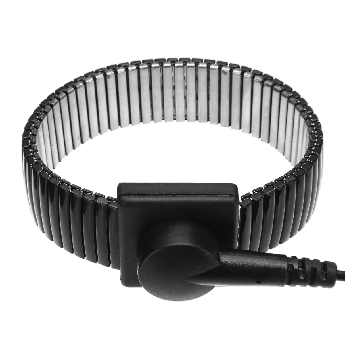 Black Anti Static Ground Wrist Strap Band ESD Metal Bracelet With Alligator Clip For Electronics Repair Work Tools