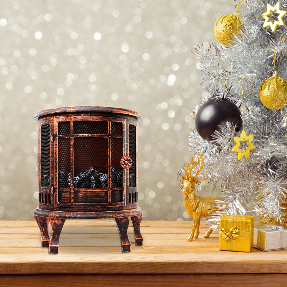 Retro natlys led pejs batteri usb drevet julefest ornamenter fest rekvisitter fyrfat lampe